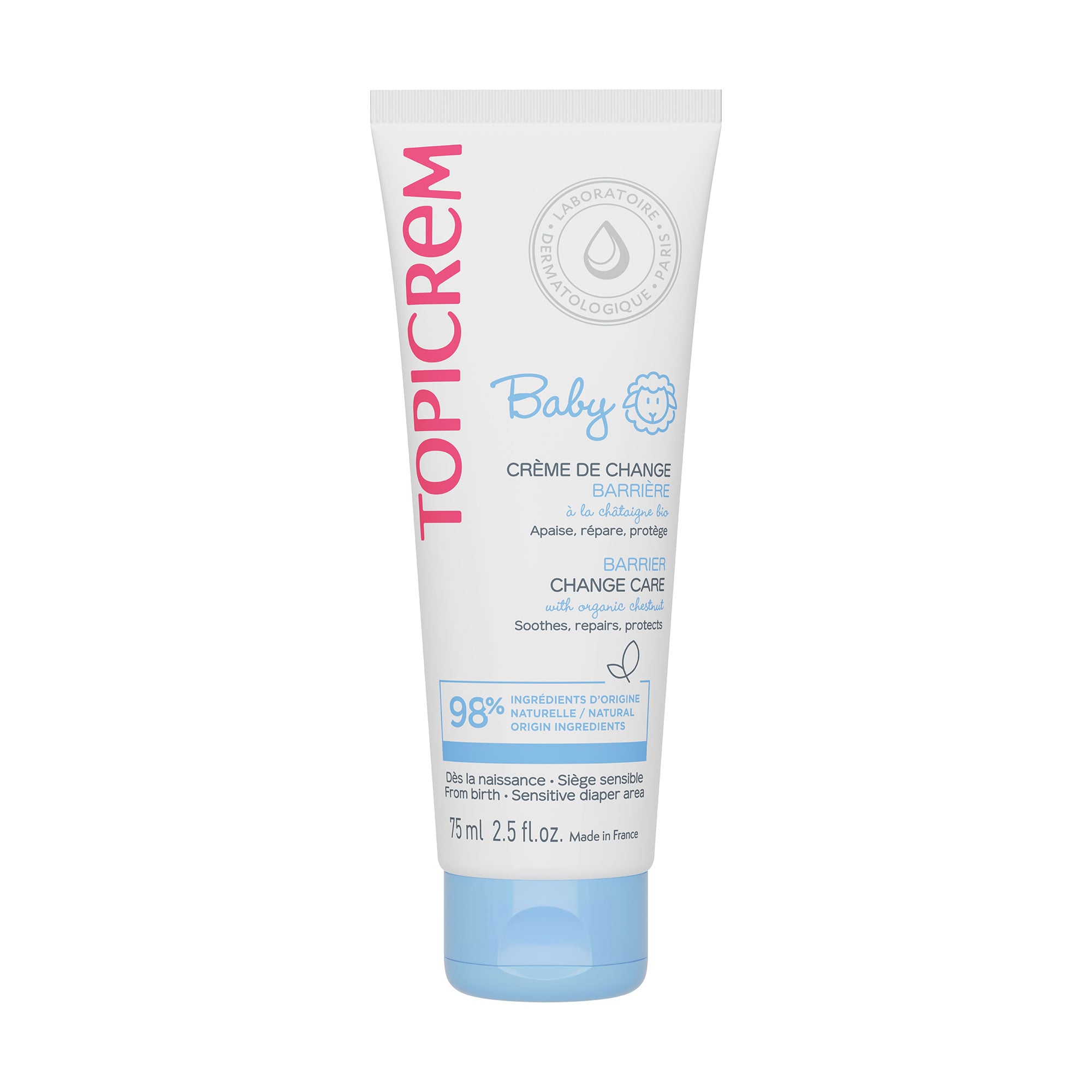 Захисний крем під підгузок Topicrem Baby Barrier Change Care Cream, 75 мл